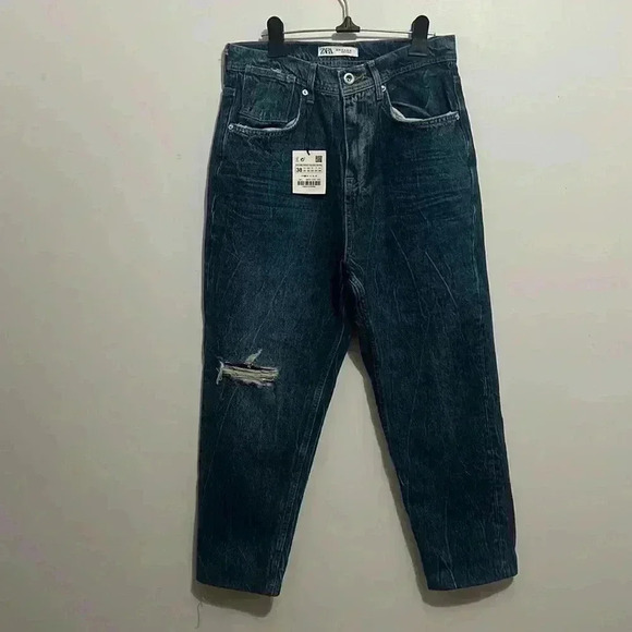 BNWT Zara men’s loose cropped fit  jeans size 30 - Picture 2 of 6